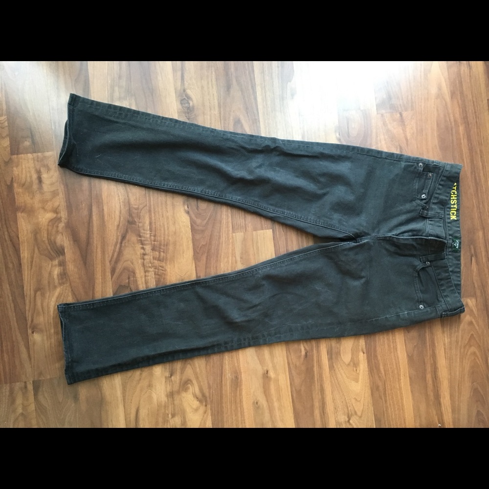 Black matchstick jeans